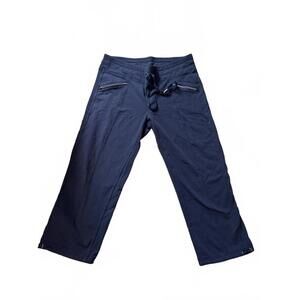 Athleta Metro Slouch Capri Navy Blue - Size M